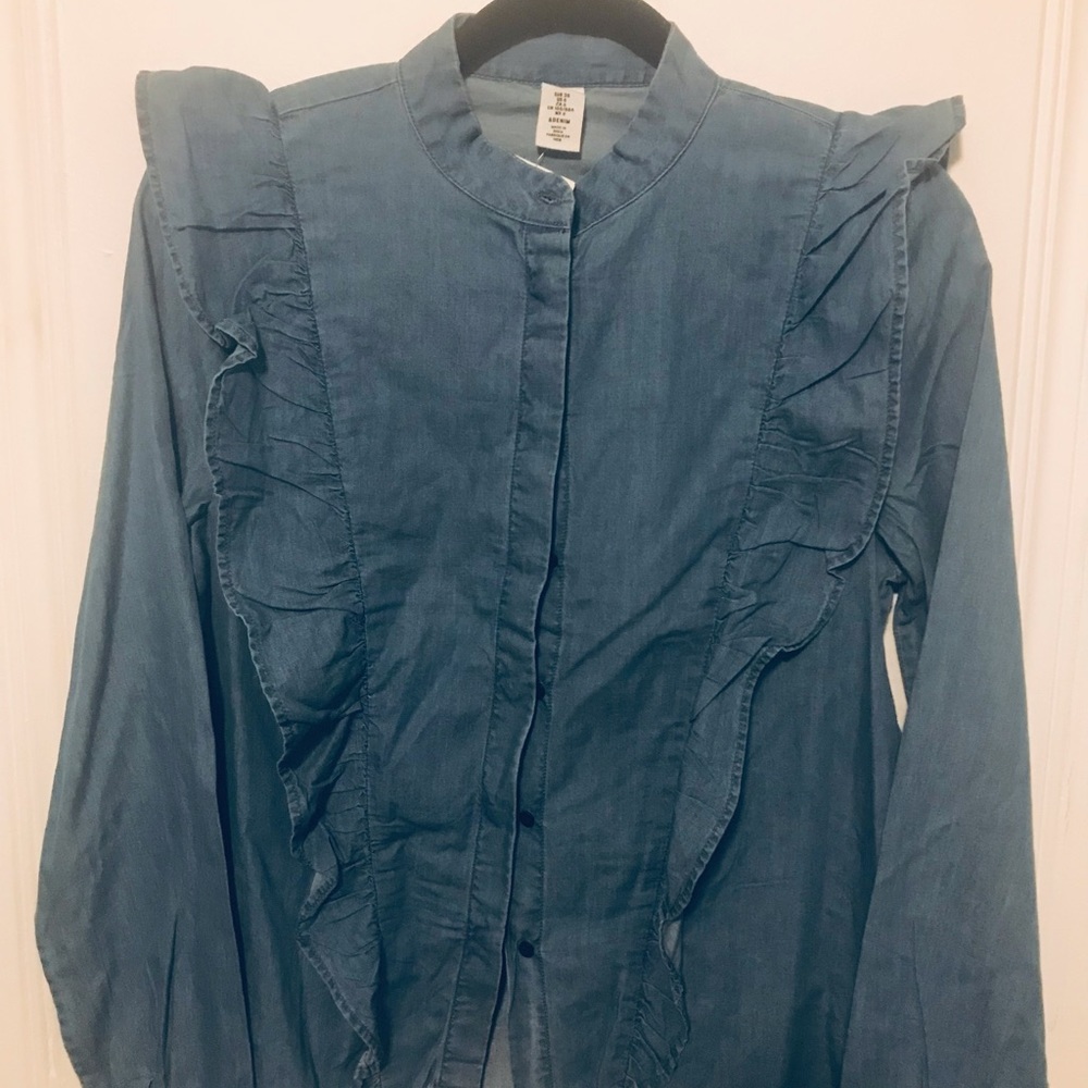 Denim blouse